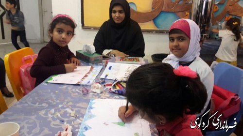 به مناسبت فرا رسیدن هفته کودک،مسابقه نقاشی کودکان در تالار ارشاداسلامی کردکوی