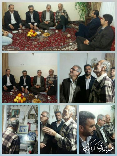 دیدار فرماندار و بخشدار مرکزی کردکوی  با قهرمان کشتی ایران