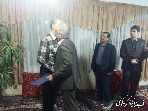 دیدار فرماندار و بخشدار مرکزی کردکوی  با قهرمان کشتی ایران