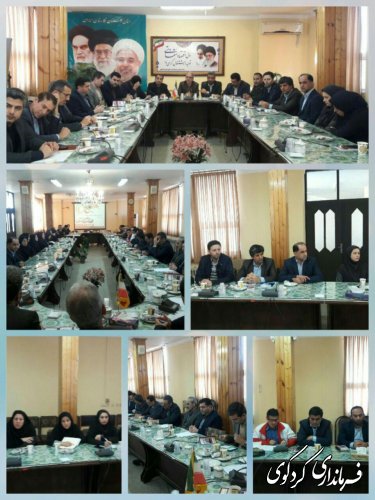 جلسه فوق العاده مدیریت بحران شهرستان با حضور فرماندار کردکوی 