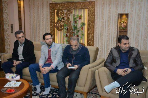 دیدار معاون استاندار و فرماندار با چند تن از خانواده معظم شهدای شهرکردکوی