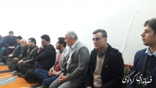 دیدار معاون استاندار و فرماندار با چند تن خانواده شهدای شهرکردکوی