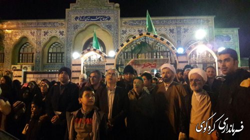 مراسم جشن انقلاب انفجار نور در مسجد جامع کردکوی با حضورفرماندار