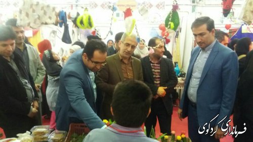 بازدید جمالی فرماندار کردکوی از نمایشگاه کار افرینی و خلاقیت دانش آموزی