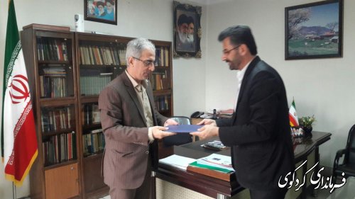 دیدار وتقدیر  فرماندارکردکوی از  مدیرموسسه غوغای مهر اسمانی