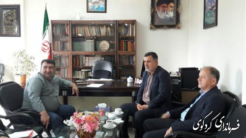 سجادی مدیرکل مدیریت بحران گلستان با ابراهیم قدمنان فرماندارکردکوی دیدار وگفتگو کرد