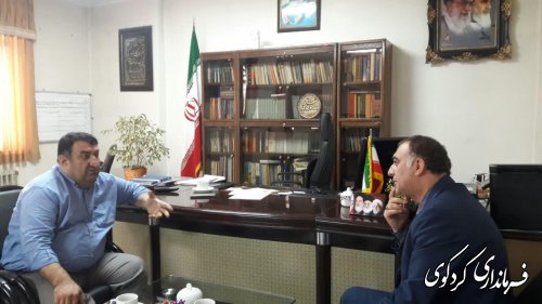 مدیر شبکه بهداشت شهرستان  با قدمنان با فرماندارکردکوی  دیدارکرد