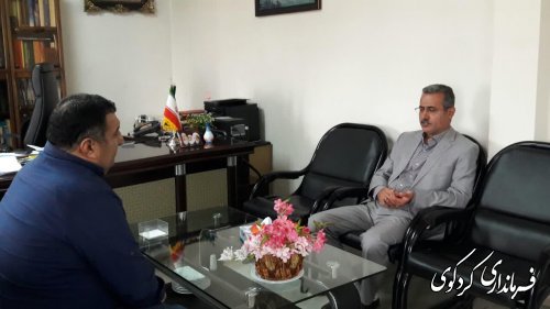  مصدقی معاون مدیرکل راهداری و حمل و نقل استان با قدمنان فرماندار کردکوی دیدار و گفتگو کرد
