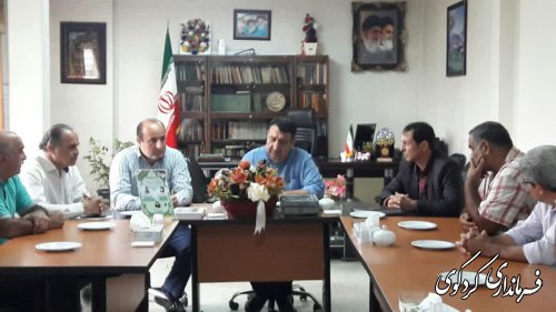 دیدار و گفتگوی اعضای هیات رئیسه اتحادیه کامیونداران کردکوی با ابراهیم قدمنان فرماندار شهرستان کردکوی .