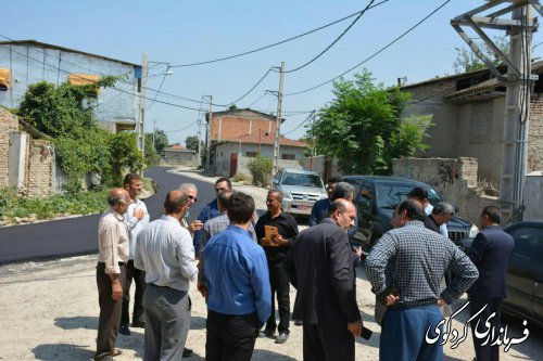 بهره برداری از  طرح هادی و زیر سازی و اسفالت چندین روستای شهرستان کردکوی