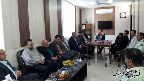 معاون سیاسی امنیتی واجتماعی و روسای دانشگاههای شهرستان با فرمانده انتظامی شهرستان کردکوی  دیدار و گفتگو کردند
