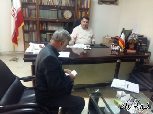 ملاقات عمومی تعدادی از شهروندان با ابراهیم قدمنان فرماندار کردکوی
