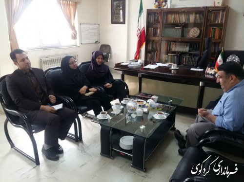 مدیرکل کانون پرورش فکری کودکان و نوجوانان استان با قدمنان فرماندار کردکوی دیدار و گفتگو کرد