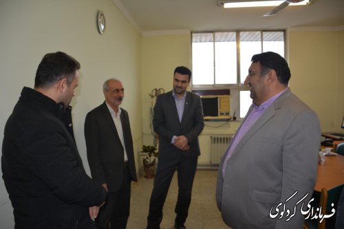 عالیپور مدیرکل امور اداری و مالی استانداری گلستان با با ابراهیم قدمنان فرماندار کردکوی دیدار و گفتگو کرد