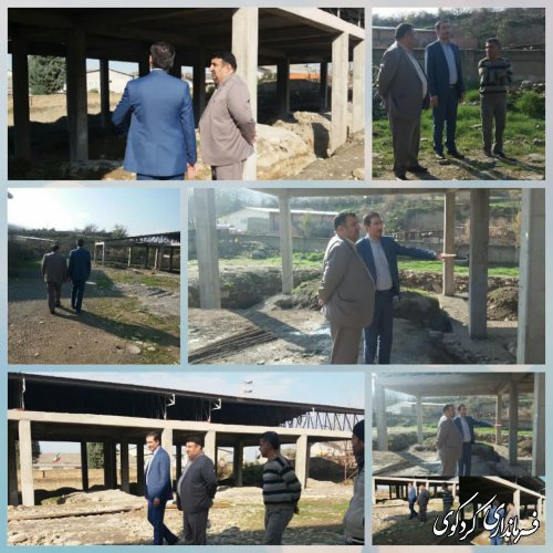 فرماندارکردکوی از مدرسه شش کلاسه مرحوم خان بیکی روستای بالاجاده بازدیدکرد