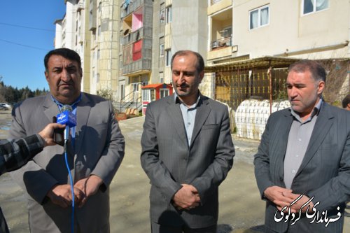 پیگیری مسائل و مشکلات مسکن مهر کردکوی اولویتهای مجموعه مدیریت شهرستان است