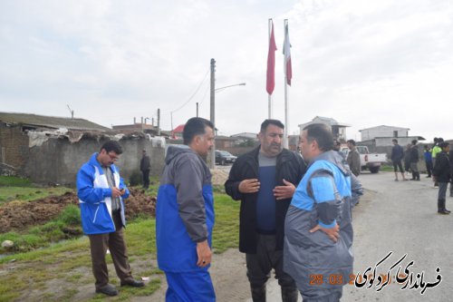 قدمنان رئیس مدیریت بحران کردکوی: بحران روستای حاجی آباد دشت مدیریت شد.