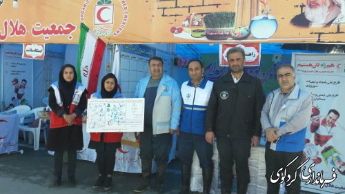 بازدید فرماندار از کمپ جمعیت هلال احمر کردکوی