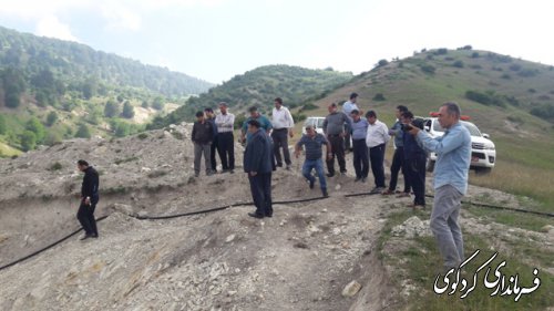 قدمنان فرماندار کردکوی:  آب شرب روستای جهان نما با هزینه ۱۰۰ میلیون تومان احداث می شود.