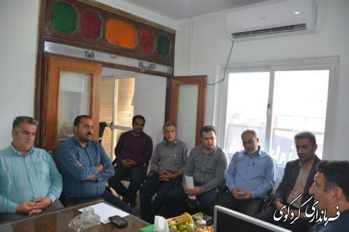 نشست اعضای شرکت تعاونی دهیاران شهرستان کردکوی با فرماندار