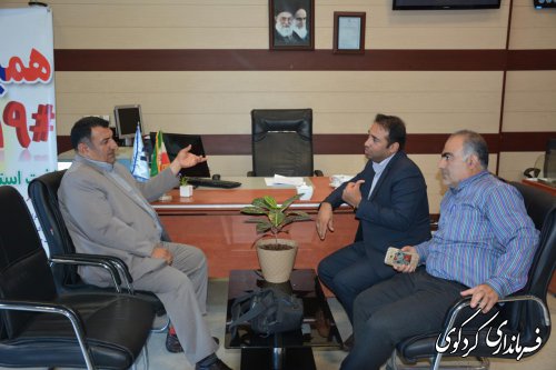 قدمنان فرماندار کردکوی از بانک صادرات شعبه شهرستان بازدید کرد  