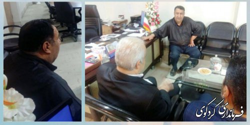 دکتر بنی عقیل مدیرکل انتقال خون استان با فرماندارکردکوی دیدار کرد