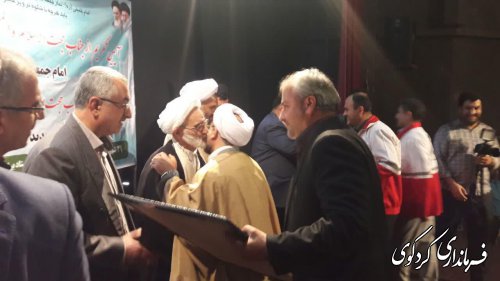 برگزاری آئین بزرگداشت حجه الاسلام شاعری در جلسه شورای اداری شهرستان.