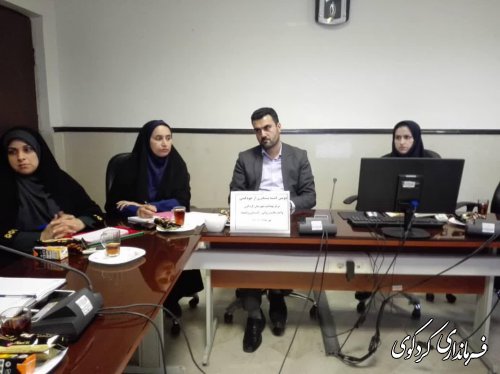 پنجمین جلسه کارگروه اجتماعی و فرهنگی شهرستان با موضوع پیشگیری از خودکشی در کردکوی