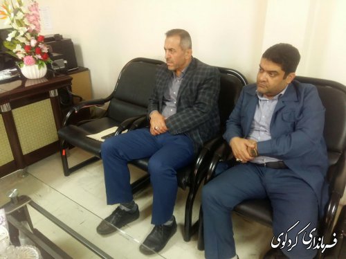 دیدار دو تن از بازرسان استانداری گلستان با فرماندار کردکوی