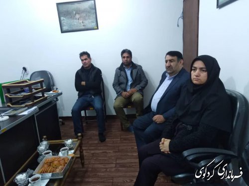 صبح امروز نشست صمیمی فرماندار با اعضای اتحادیه املاک و مستغلات شهرستان کردکوی 