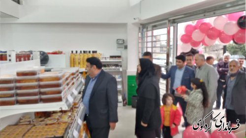 افتتاح فروشگاه مواد غذایی با حضور فرماندارکردکوی 