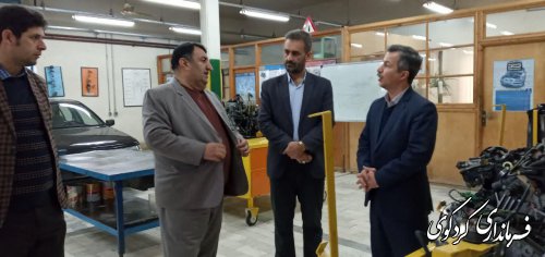 بازدید فرماندار کردکوی از مرکز آموزش فنی و حرفه ای پسران در نخستین ساعت کاری امروز