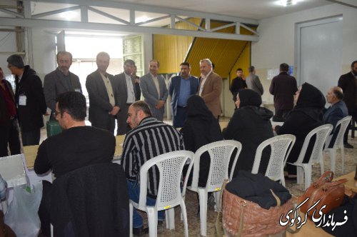 بازدید فرماندار کردکوی از شعب اخذ رای شهرستان