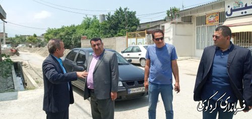 قدمنان فرماندارکردکوی  :  پل غازی محله شهر کردکوی با ۲میلیارد تومان در حال اجراست.