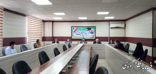 نشست مشترک مدیرکل سازمان صمت استان  و قدمنان فرماندار کردکوی با روسای اتحادیه های شهرستان