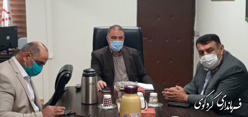 نشست مشترک ابراهیم قدمنان فرماندارکردکوی با محبوبی مدیر کل راه شهرسازی استان 