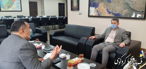  چهارمین نشست ابراهیم قدمنان  فرماندار کردکوی با رییس سازمان برنامه ریزی استان