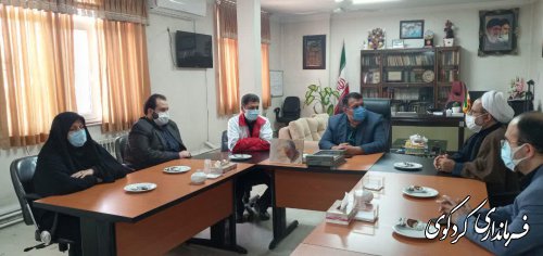 معاون امداد و نجات  به اتفاق  نماینده ولی فقیه جمعیت هلال احمر استان  و اعضای شورای اجرایی شهرستان با فرماندار کردکوی دیدار کردند 