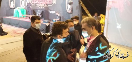 حضور فرماندارکردکوی در جمع عزاداران حسینی شهرستان 