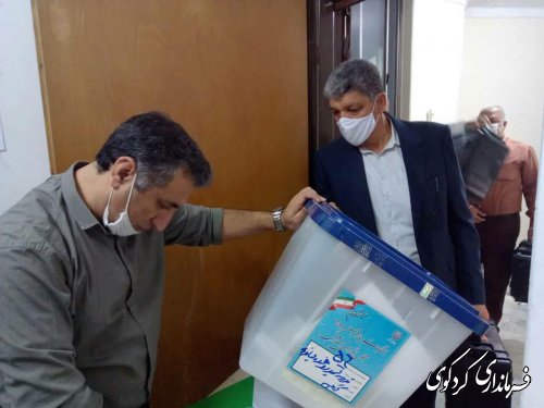 تحویل صندوقهای آرای مرحله دوم یازدهمین دوره مجلس شورای اسلامی حوزه انتخابیه کردکوی