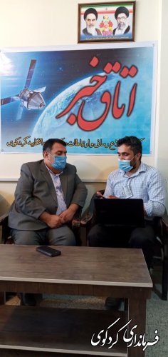 مصاحبه مطبوعاتی با خاندوزی خبرنگار خبرگزاری شبستان