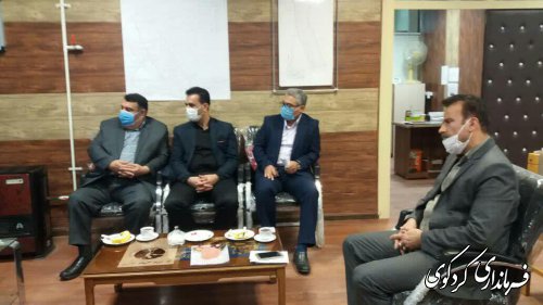 نشست مشترک  فرماندار کردکوی رئیس سازمان جهاد کشاورزی استان گلستان درکردکوی