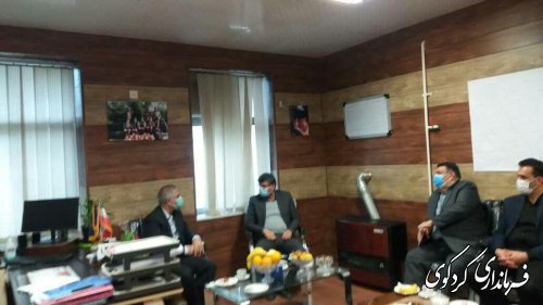 نشست مشترک  فرماندار کردکوی رئیس سازمان جهاد کشاورزی استان گلستان درکردکوی