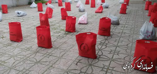 رزمایش کمک مومنانه به همت بسیج دانش آموزی در قالب ۳۰۰ بسته حمایتی  درکردکوی