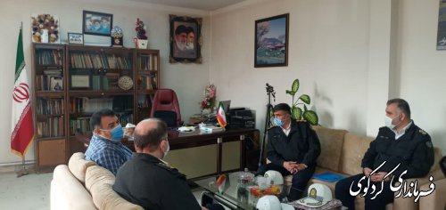معاون پلیس راهور استان با فرماندار و رئیس شورای ترافیک شهرستان کردکوی دیدار کرد.