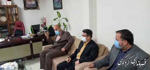 مدیرکل پدافند غیر عامل  و  مدیریت بحران استان بصورت همزمان با فرماندار شهرستان کردکوی دیدار و گفتگو کردند.