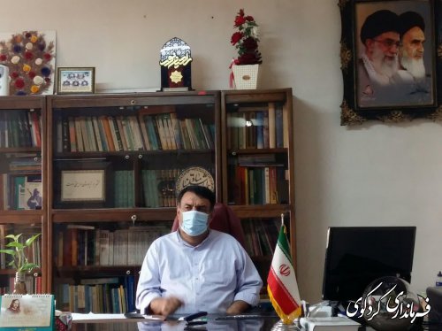 دیدار و گفتگوی دهیار و اعضای شورای اسلامی دنگلان با فرماندار کردکوی