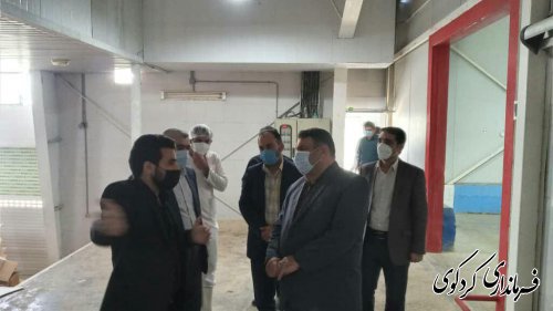 فرماندار کردکوی از شهرک صنعتی امام خمینی( ره )قلندرآیش شهرستان بازدید کرد