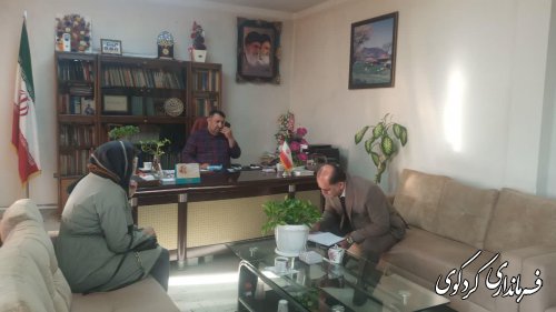 تعدادی از شهروندان با فرماندارکردکوی دیدار و  به گفتگو نشست.