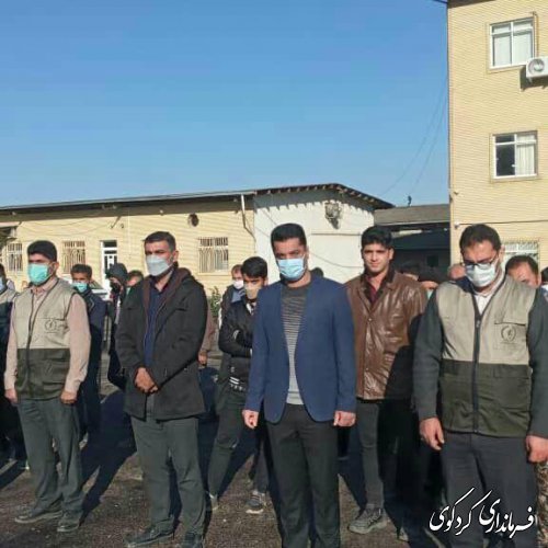 صبحگاه مشترک بسیجیان و گردانهای جهادی با حضور قدمنان فرماندار کردکوی برگزار شد.